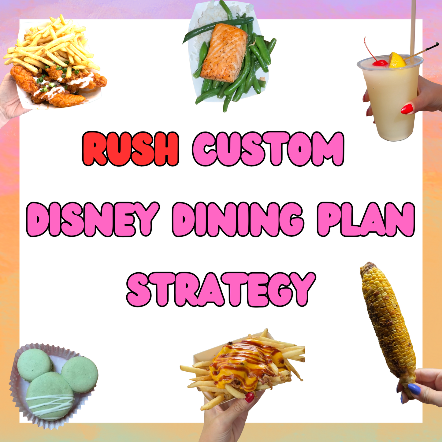 Custom Disney Dining Planning by @parkhopwithamber